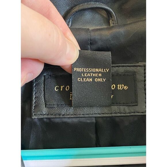 Croft & Barrow Black Lambskin Leather Full Zip Jacket Women’s Medium - Picture 9 of 12